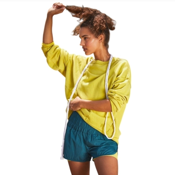 Free People Women’s Teal Shorts High Rise Active Wear Casual Small - Picture 7 of 9